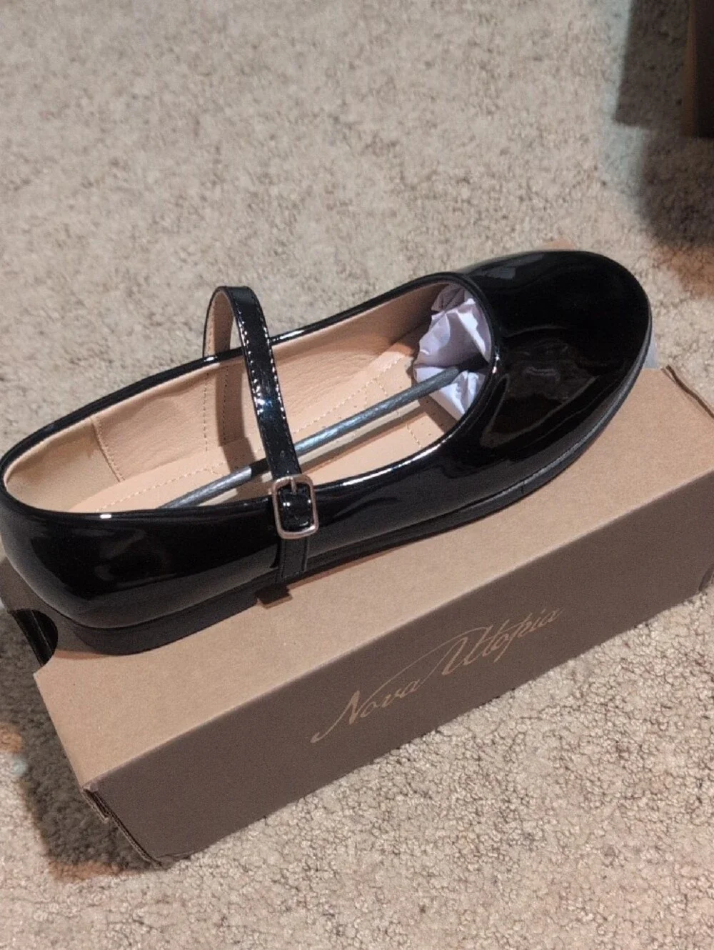 Girls' Black Patent Mary Jane Dress Shoe